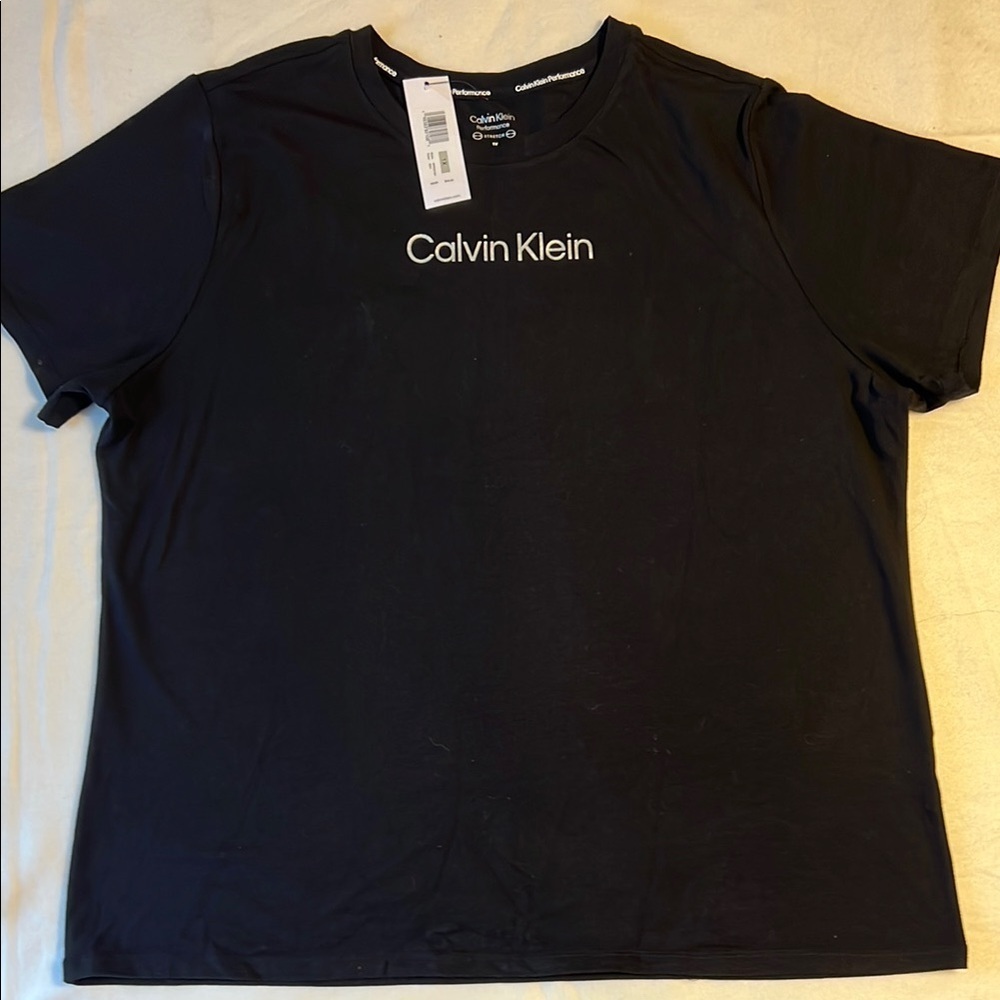 Calvin Klein black classic signature t shirt sz XL